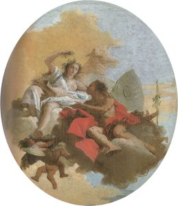 Zefiro og Flora af Giovanni Battista Tiepolo